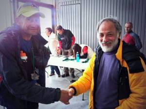 Vicent Barberà és rebut per Eduard Jornet, organitzador de la VCUF